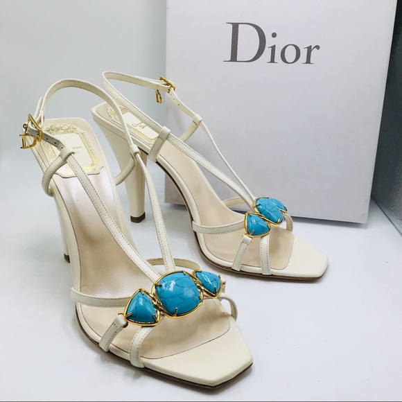 Christian Dior Piedra heel sandal 37.5 gemstone - Picture 2 of 8